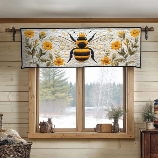 Bee Bliss Quilted Valance