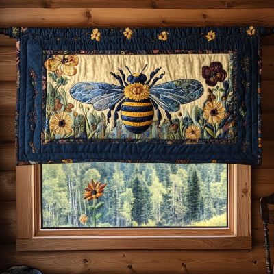 Bee Garden Quilted Valance
