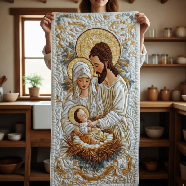 Bethlehem Starlight Quilted Table Runner