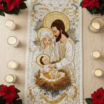 Bethlehem Starlight Quilted Table Runner