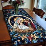 Bethlehem Night Sky Quilted Table Runner