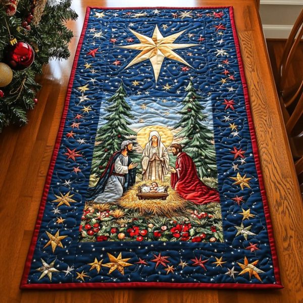 Bethlehem Peace Quilted Table Runner