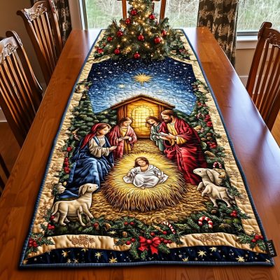 Bethlehem Star Quilted Table Runner