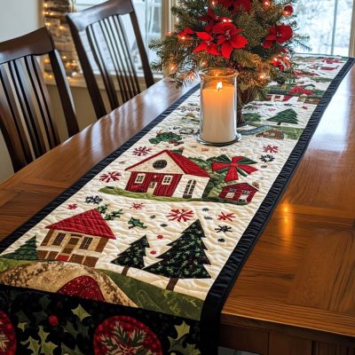 Bethlehem Star Quilted Table Runner