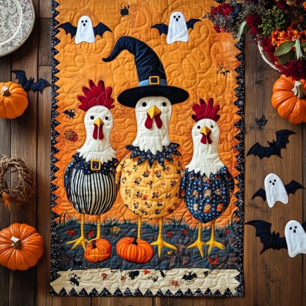 Bewitching Farm Quilted Table Runner