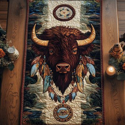 Bison Spirit Quilted Table Runner