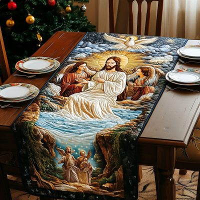 Blessed Savior Quilted Table Runner