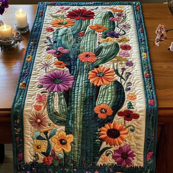 Bloom Trail Quilted Table Runner
