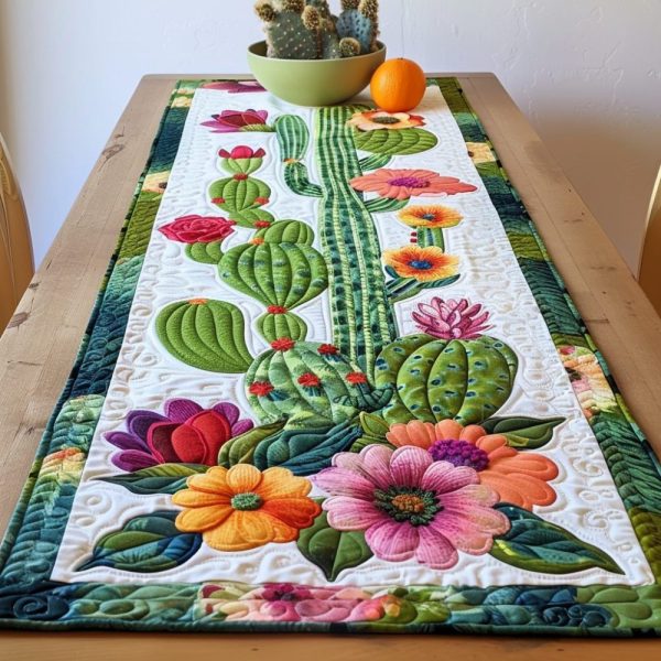Blooming Desert Quilted Table Runner