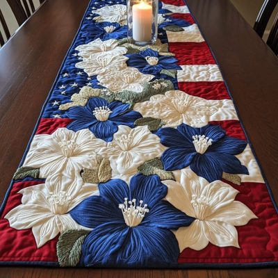 Blossom Bliss Quilted Table Runner