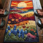 Bluebonnet Quilted Table Runner