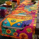 Boho Bloom Quilted Table Runner
