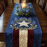 Bold Stars Quilted Table Runner