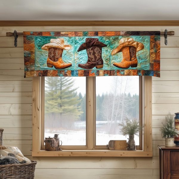 Cowboy Quilted Valance