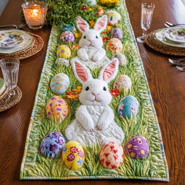 Bunny Bliss Quilted Table Runner