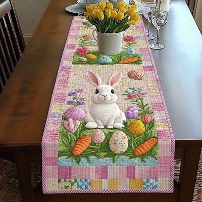 Bunny Trail Quilted Table Runner