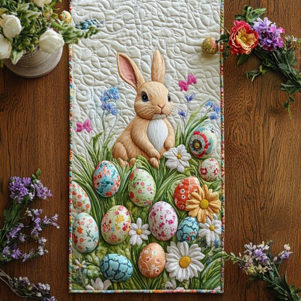 Bunny Trails Quilted Table Runner