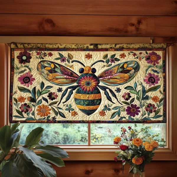 Busy Bee Quilted Valance