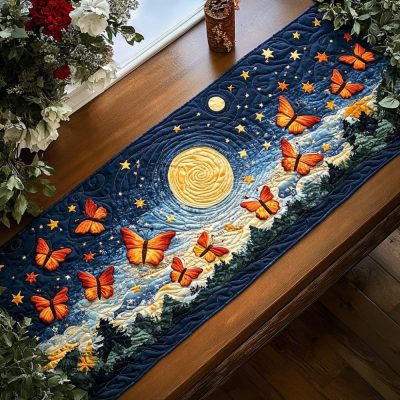 Butterfly Bliss Quilted Table Runner