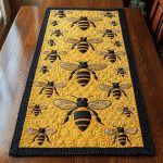 Buzzing Beauty Quilted Table Runner