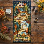 Campfire Nights Quilted Table Runner