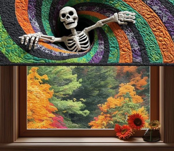 Candy Cone Abyss Quilted Valance