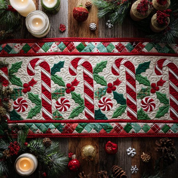 Candy Symphony Quilted Table Runner