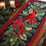 Cardinal Cheer Quilted Table Runner