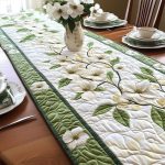 Carolina Blossoms Quilted Table Runner