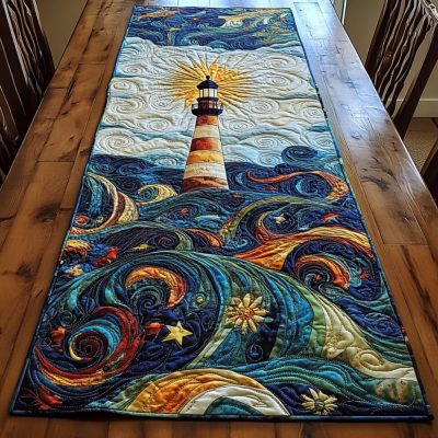 Celestial Beacon Quilted Table Runner