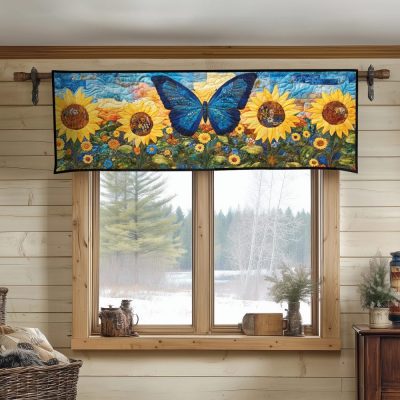 Celestial Flutter Quilted Valance