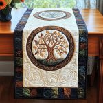 Tree Of Life Quilted Table Runner