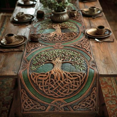 Celtic Grove Quilted Table Runner