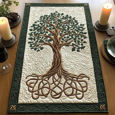 Celtic Serenity Quilted Table Runner