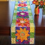Sunflower Quilted Table Runner