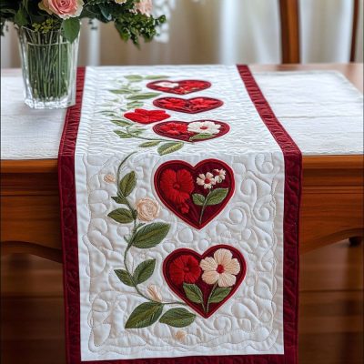 Cherished Moments Quilted Table Runner
