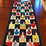 Chirpy Chicken Delight Quilted Table Runner