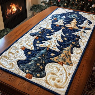 Christmas Eve Joy Quilted Table Runner