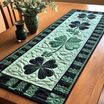 Clover Grove Quilted Table Runner