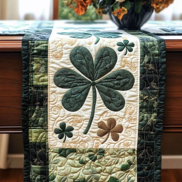 Clover Patch Quilted Table Runner