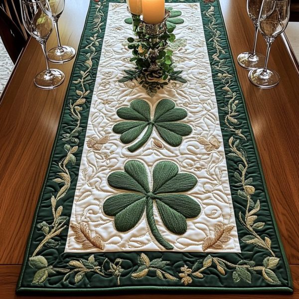 Clover Trail Quilted Table Runner