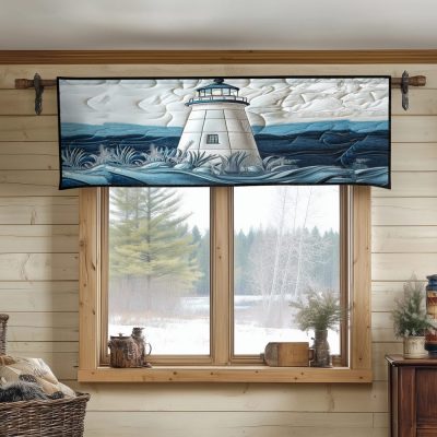 Coastal Beacon Quilted Valance