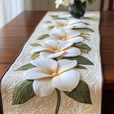 Coastal Romance Quilted Table Runner