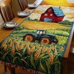 Cornfield Harvest Quilted Table Runner