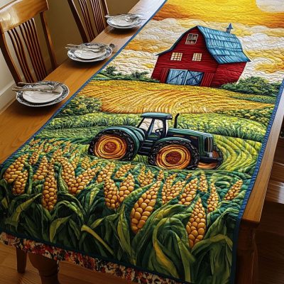 Cornfield Harvest Quilted Table Runner