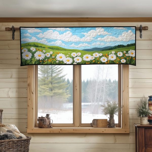 Cottage Bloom Quilted Valance