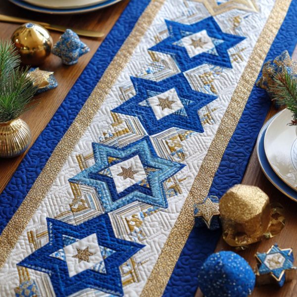 Covenant Star Quilted Table Runner