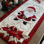 Cozy Claus Quilted Table Runner