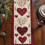 Cozy Heart Quilted Table Runner