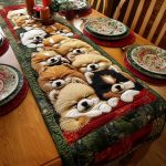 Cozy Poms Quilted Table Runner